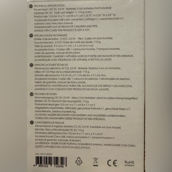 Essential Oil Diffuser by Serene House - New in Box - Picture 4 of 4